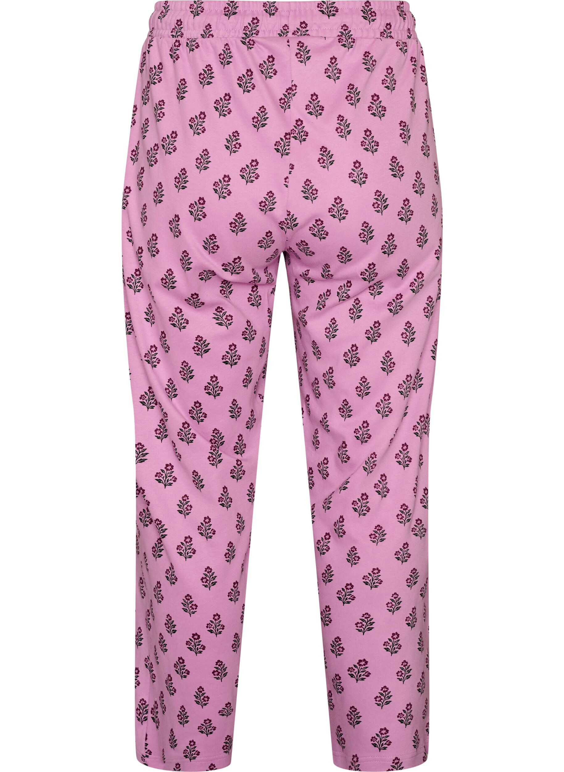 ZizziPuuvillapjama -housut korkealla vy&ouml;t&auml;r&ouml;ll&auml;, Vaaleanpunainen, Packshot image number 1