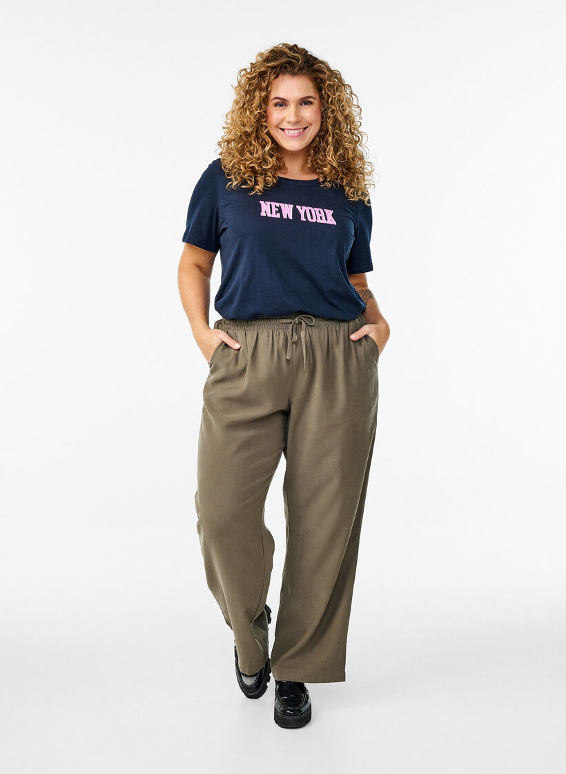 FLASH - T-paita printillä, Sininen, Model image number 1