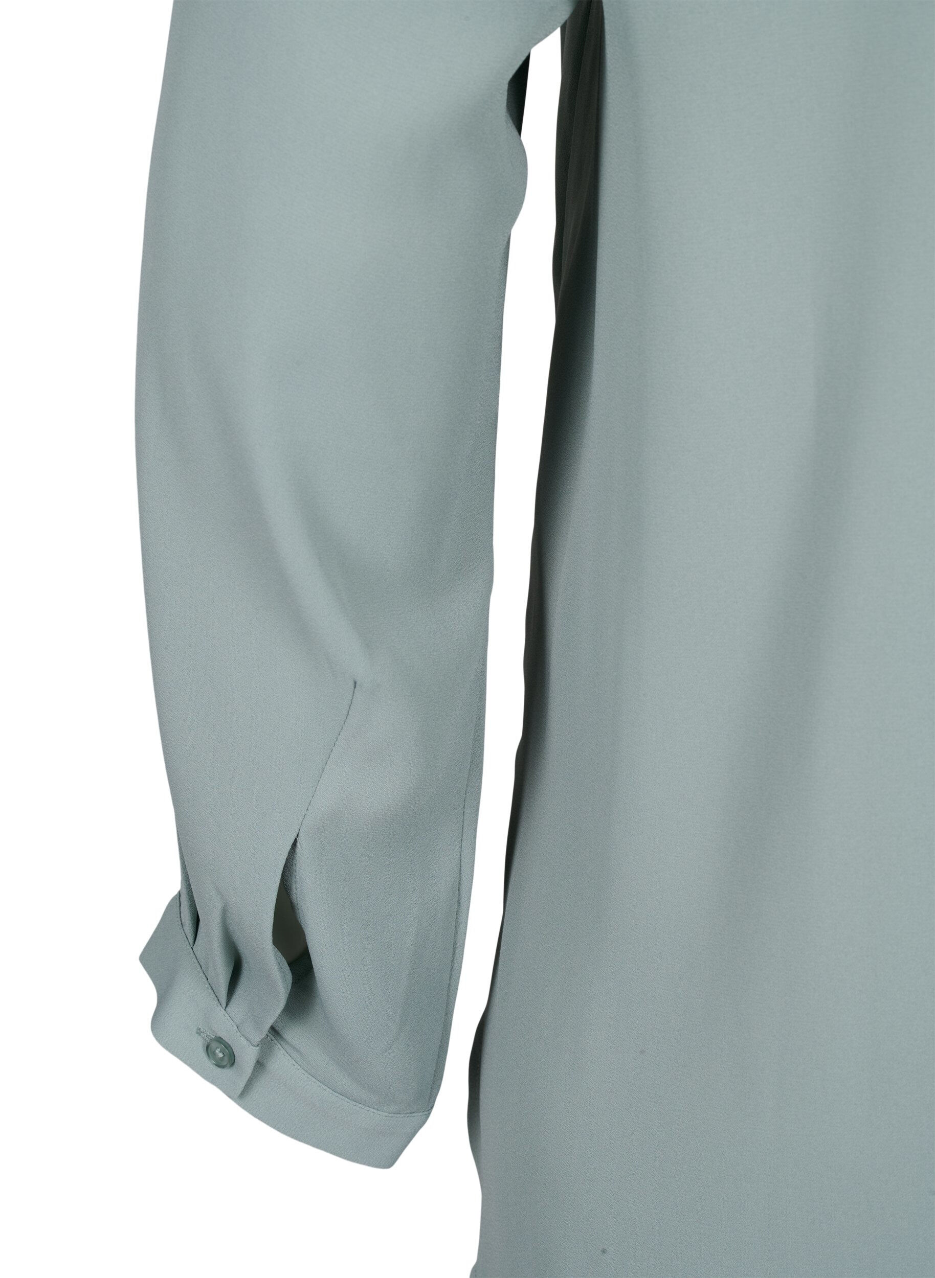 Zizzi Yksiv&auml;rinen paita v-p&auml;&auml;ntiell&auml;, Chinois Green, Packshot image number 4