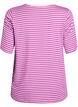 T-paita TENCEL&trade; Lyocellista ja raidoilla, Violetti, Packshot image number 1