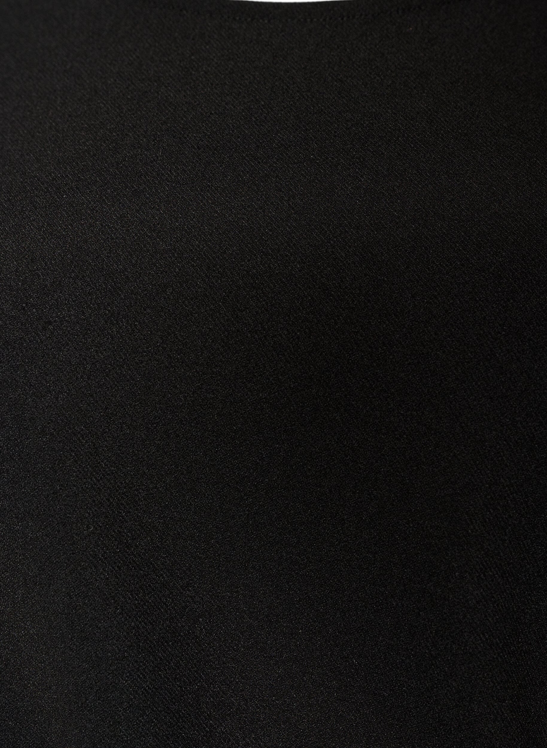 ZizziJerseymekko drapeerauksella ja koristesoljella, Musta, Packshot image number 2