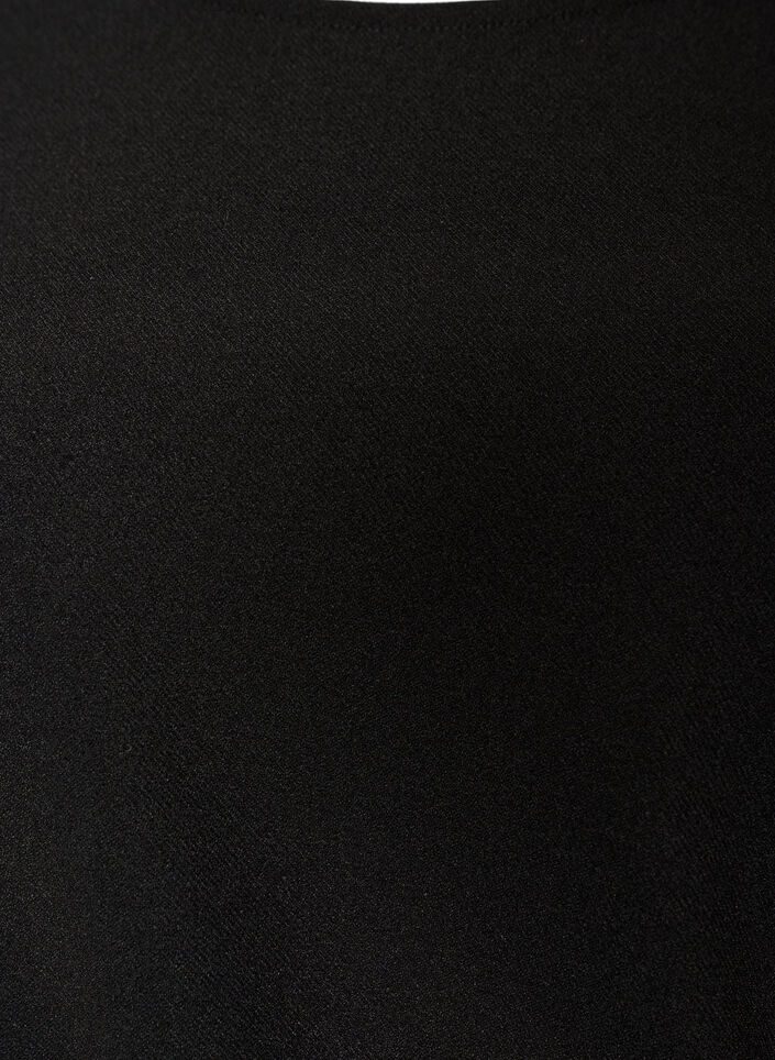 Jerseymekko drapeerauksella ja koristesoljella, Musta, Packshot image number 2
