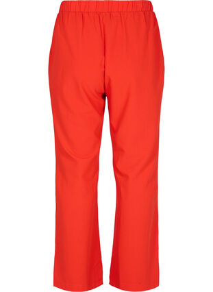 Leveälahkeiset housut taskuilla, Fiery Red, Packshot image number 1