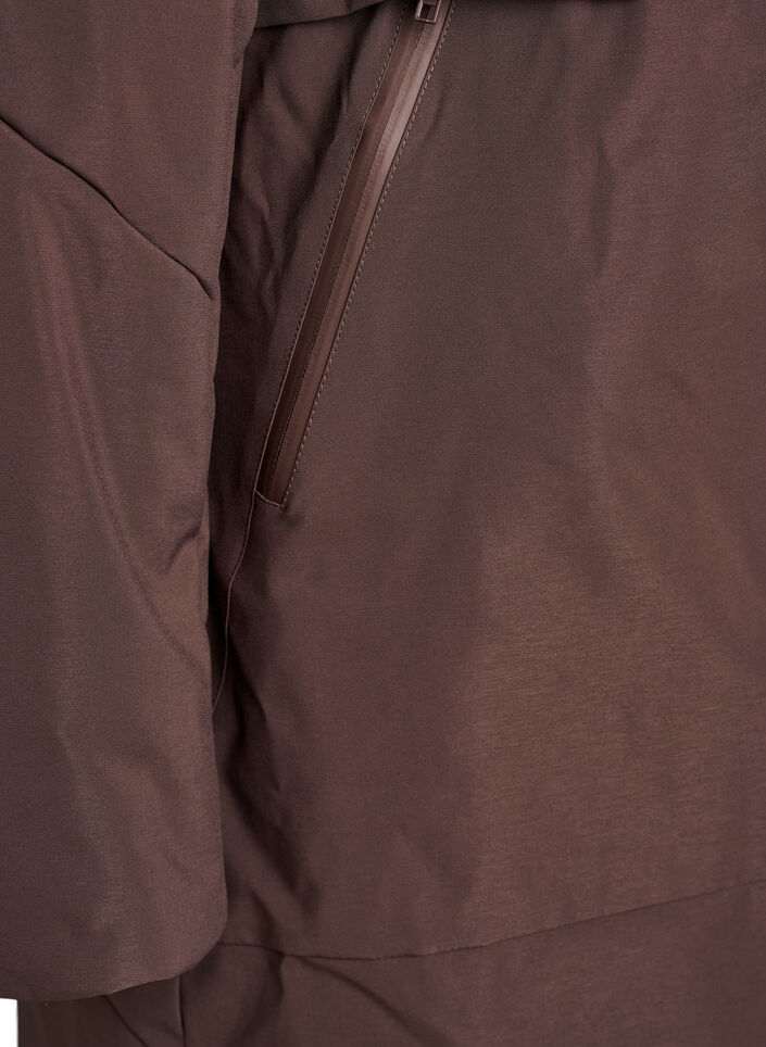 Talvitakki s&auml;&auml;dett&auml;v&auml;ll&auml; vy&ouml;t&auml;r&ouml;ll&auml;, Ruskea, Packshot image number 3