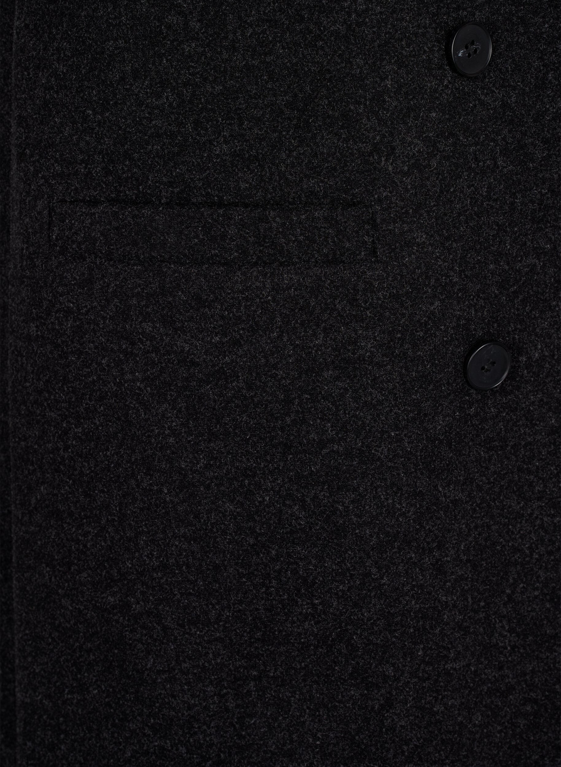 Zizzi Pitk&auml;, villaiselta n&auml;ytt&auml;v&auml; liivi, Dark Grey Melange, Packshot image number 3