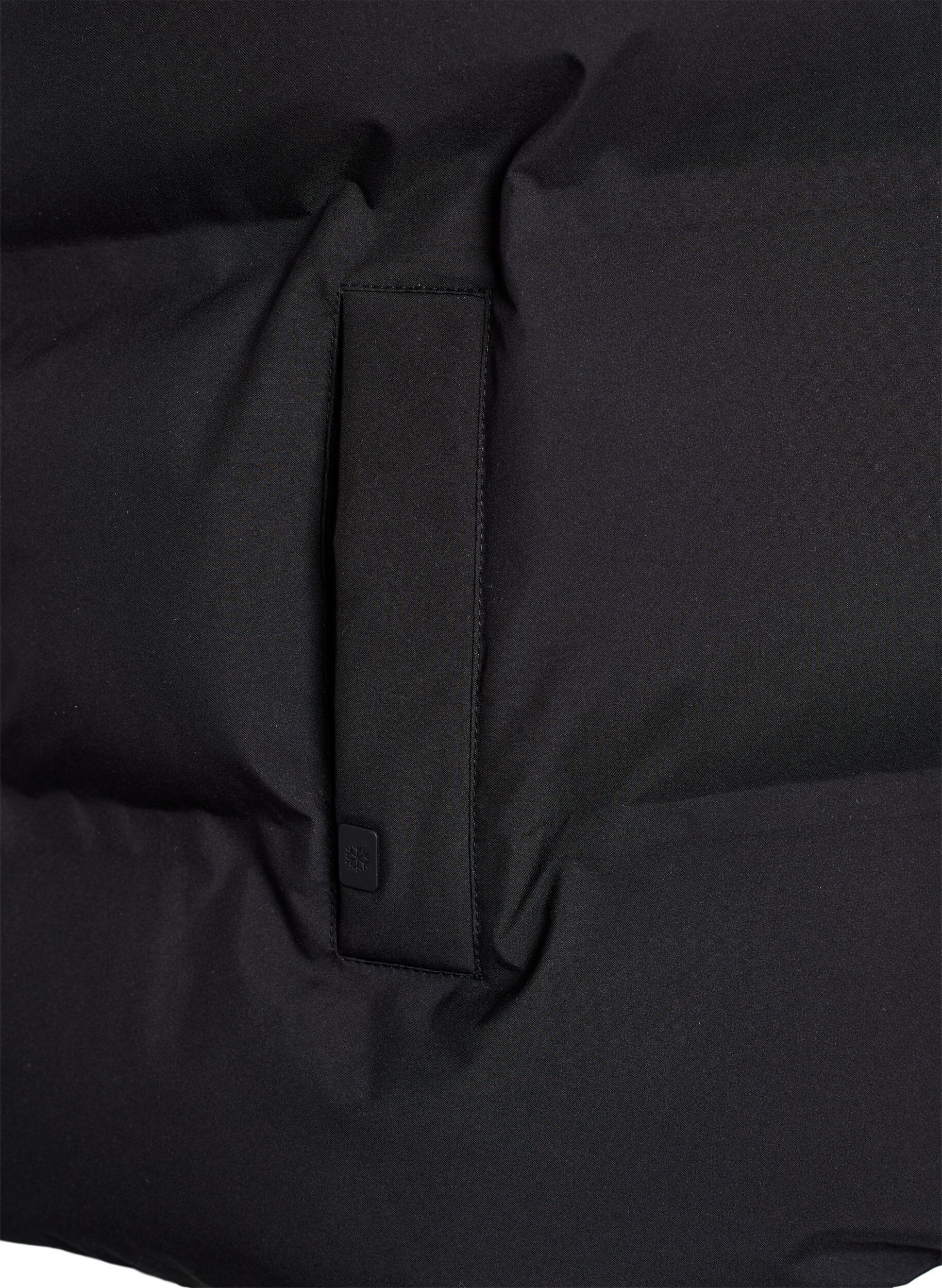 Zizzi Lyhyt toppaliivi korkealla kauluksella, Musta, Packshot image number 3