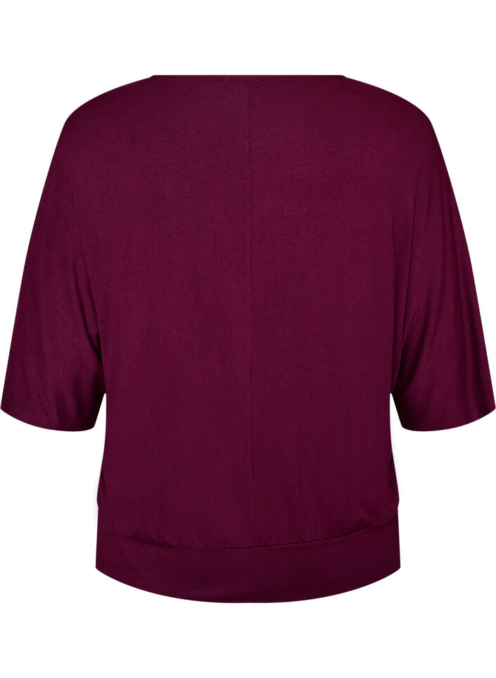 Jerseypusero kyyn&auml;rpituisilla pallohihoilla, Violetti, Packshot image number 1