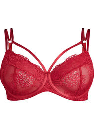 Kokopitsiset rintaliivit hihnayksityiskohdilla, Punainen