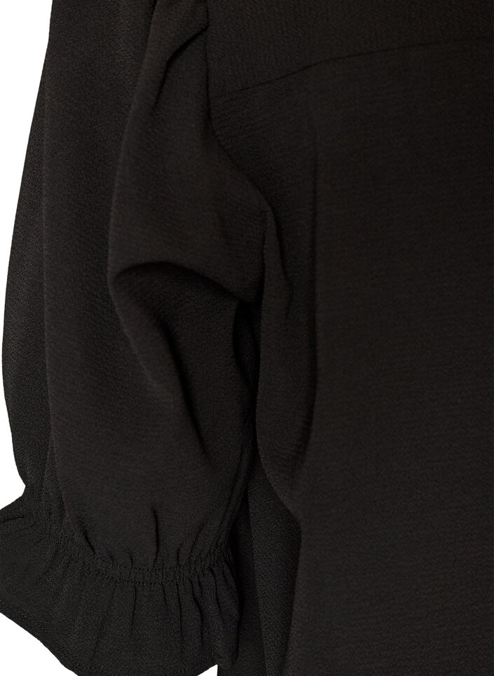 Puseropaita 1/2-hihoilla, Musta, Packshot image number 3