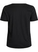 T-paita printill&auml;, Musta, Packshot image number 1