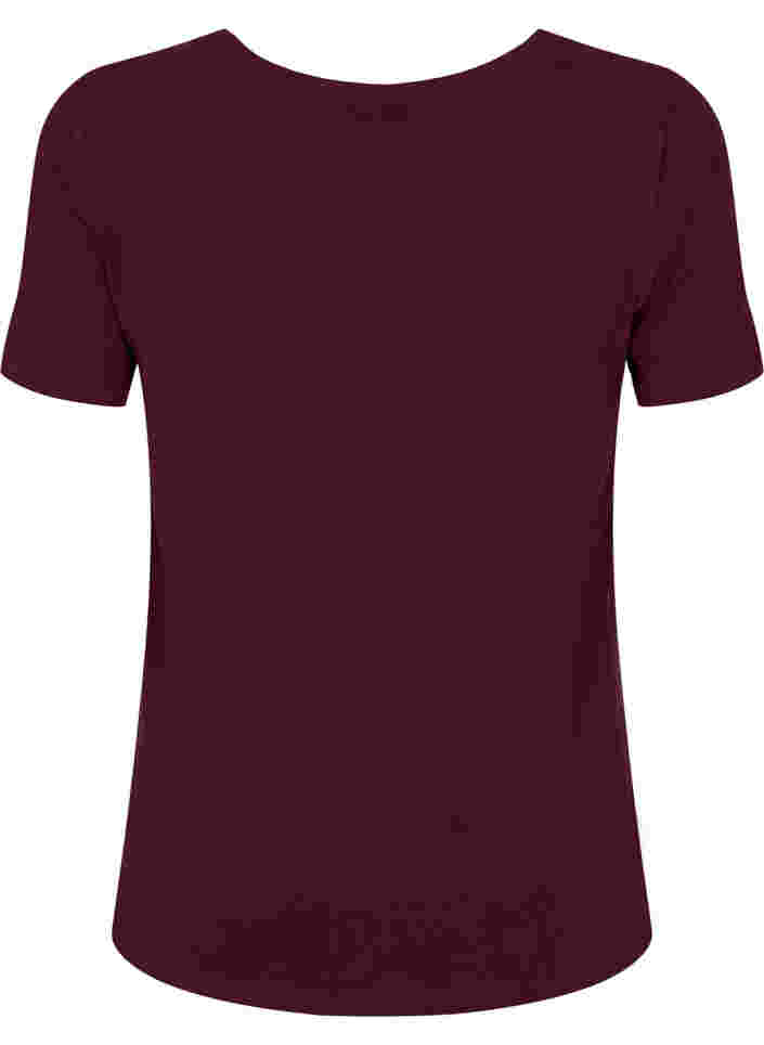 Yksivärinen perus t-paita puuvillasta, Winetasting, Packshot image number 1