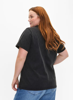 Luomupuuvillainen T-paita kotka-kuviolla, Grey Free Souls, Model image number 1