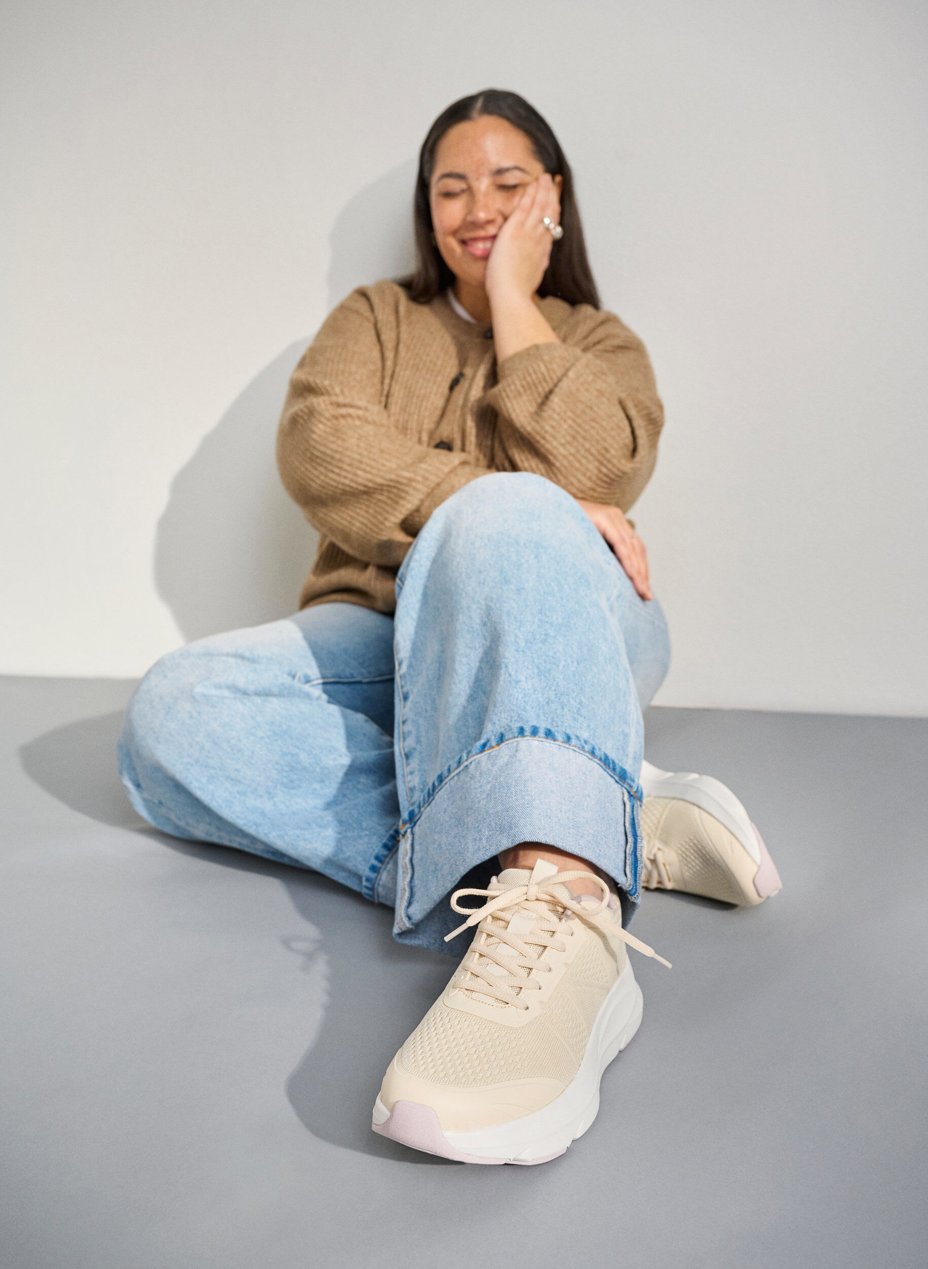 Zizzi Leve&auml;lestiset - Mukavuustennarit iskua vaimentavalla pohjalla, Beige, Image image number 0