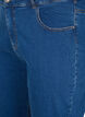 Cropped Vera -farkut, joissa on suora istuvuus, Sininen, Packshot image number 2