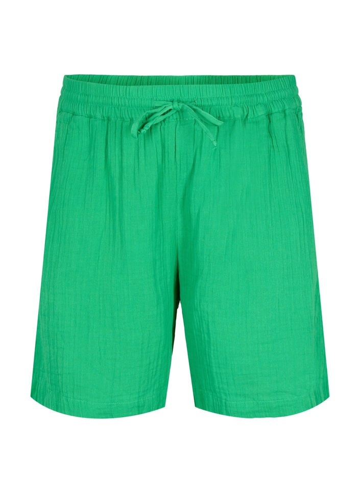 Puuvillamusliinishortsit taskuilla, Jolly Green, Packshot image number 0