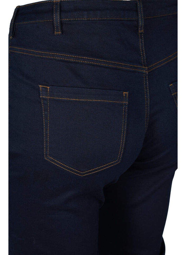 Slim fit Emily-farkut normaalilla vy&ouml;t&auml;r&ouml;ll&auml;, Sininen, Packshot image number 3