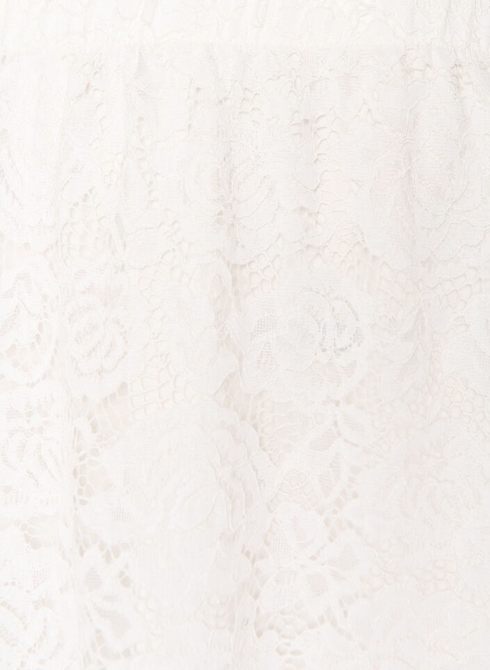 Pitsinen midihame joustavalla vy&ouml;t&auml;r&ouml;ll&auml;, Valkoinen, Packshot image number 2