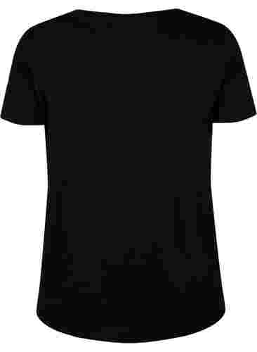 T-paita printillä treeniin , Black w. Stripe Move, Packshot image number 1