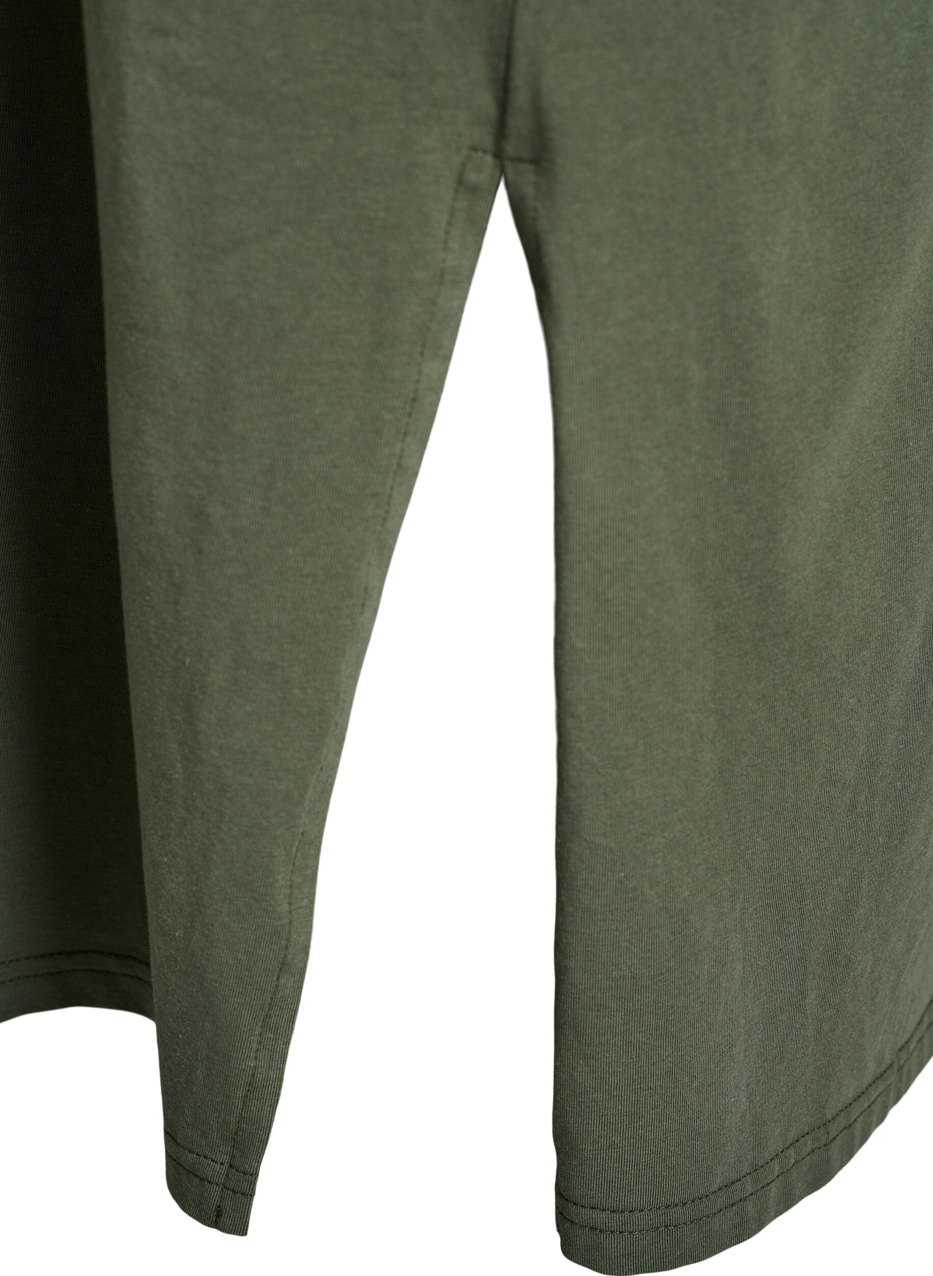 Zizzi V-aukkoiset midi T-paitamekot, 2151, Packshot image number 3