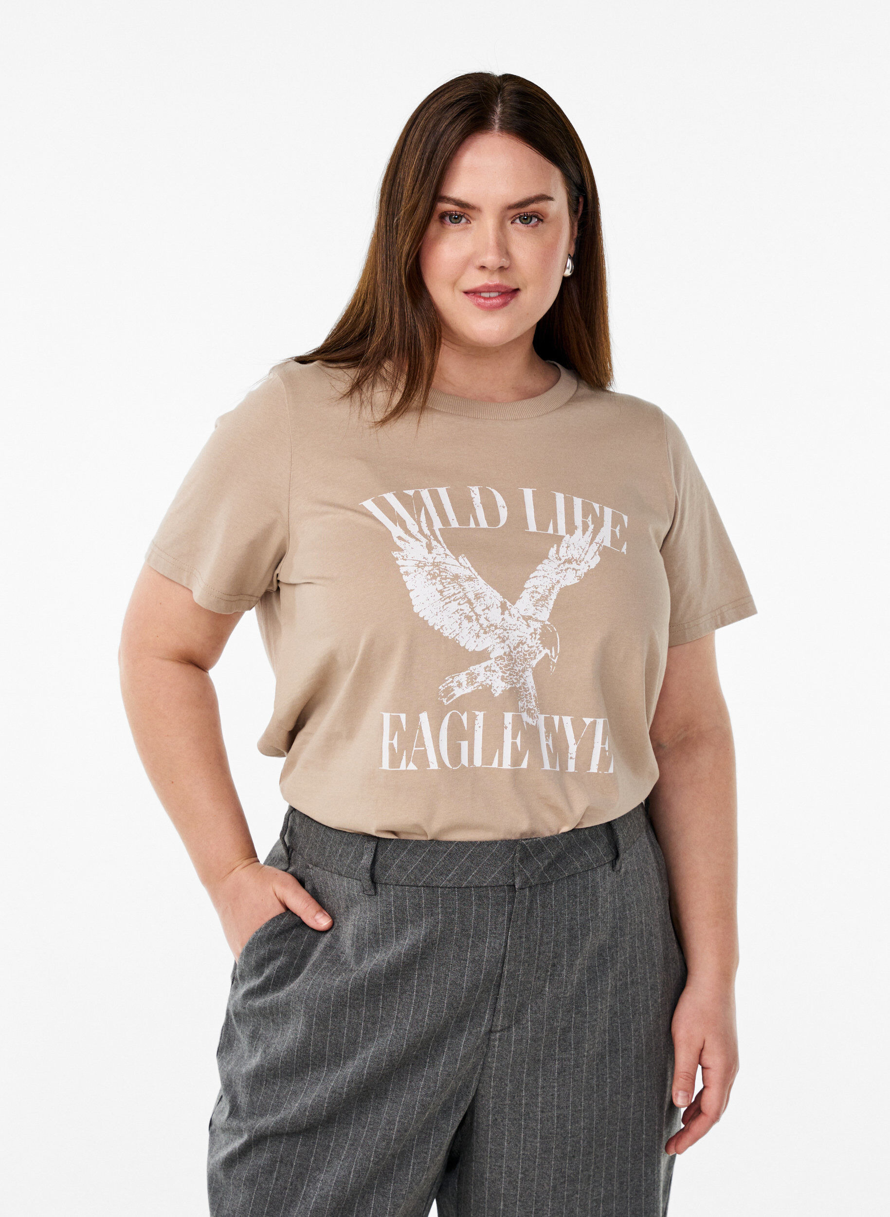 Eagle Eye -T-paita, Beige, Model