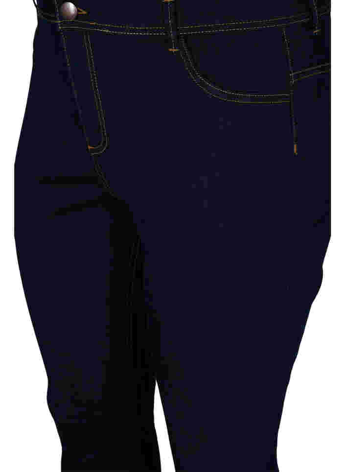 Ekstra slim Nille-farkut korkealla vyötäröllä, Blue denim, Packshot image number 2