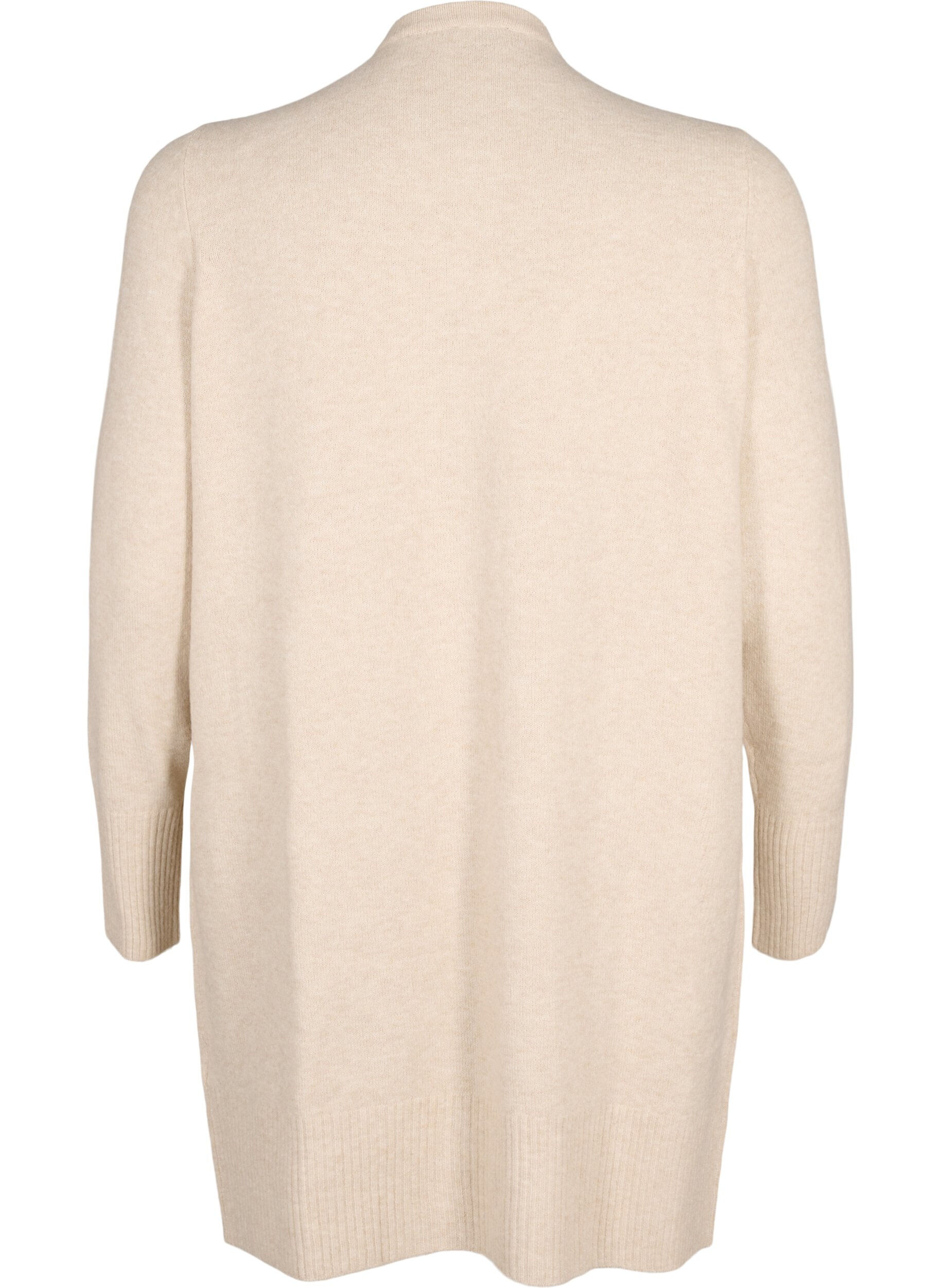ZizziJoustinneuletakki taskuilla, Beige, Packshot image number 1
