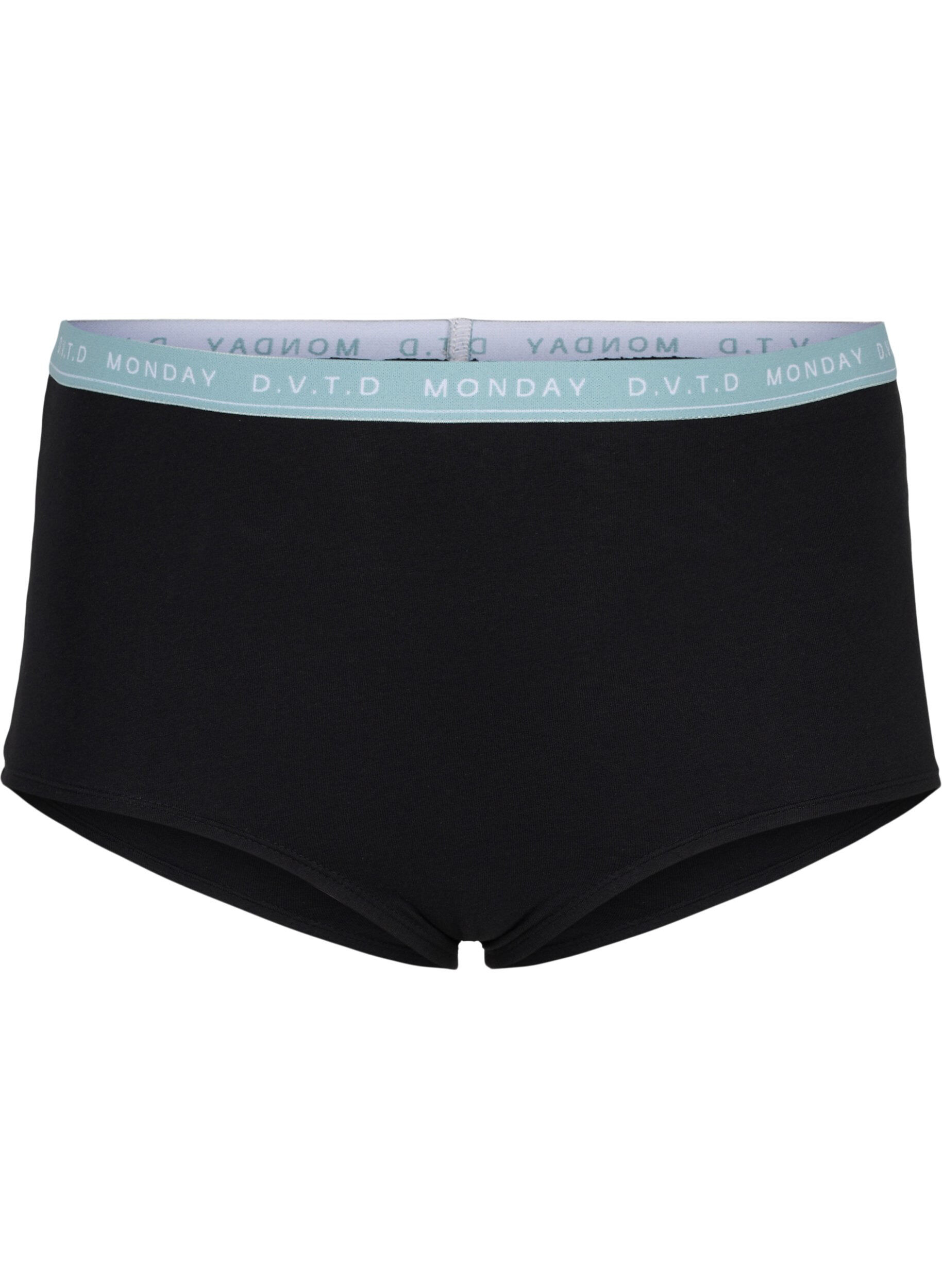 Zizzi 7 kpl puuvillahipstereit&auml; viikonp&auml;ivill&auml;, Multi Pastel Pack, Packshot image number 2