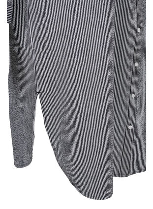 Raidallinen paitamekko puuvillasta, Black Stripe, Packshot image number 3
