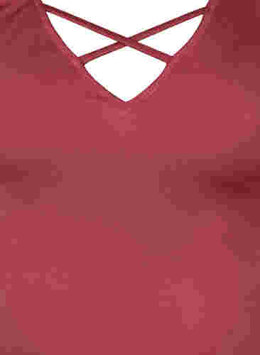 Uimapuku röyhelöhihoilla, Earth Red, Packshot image number 2