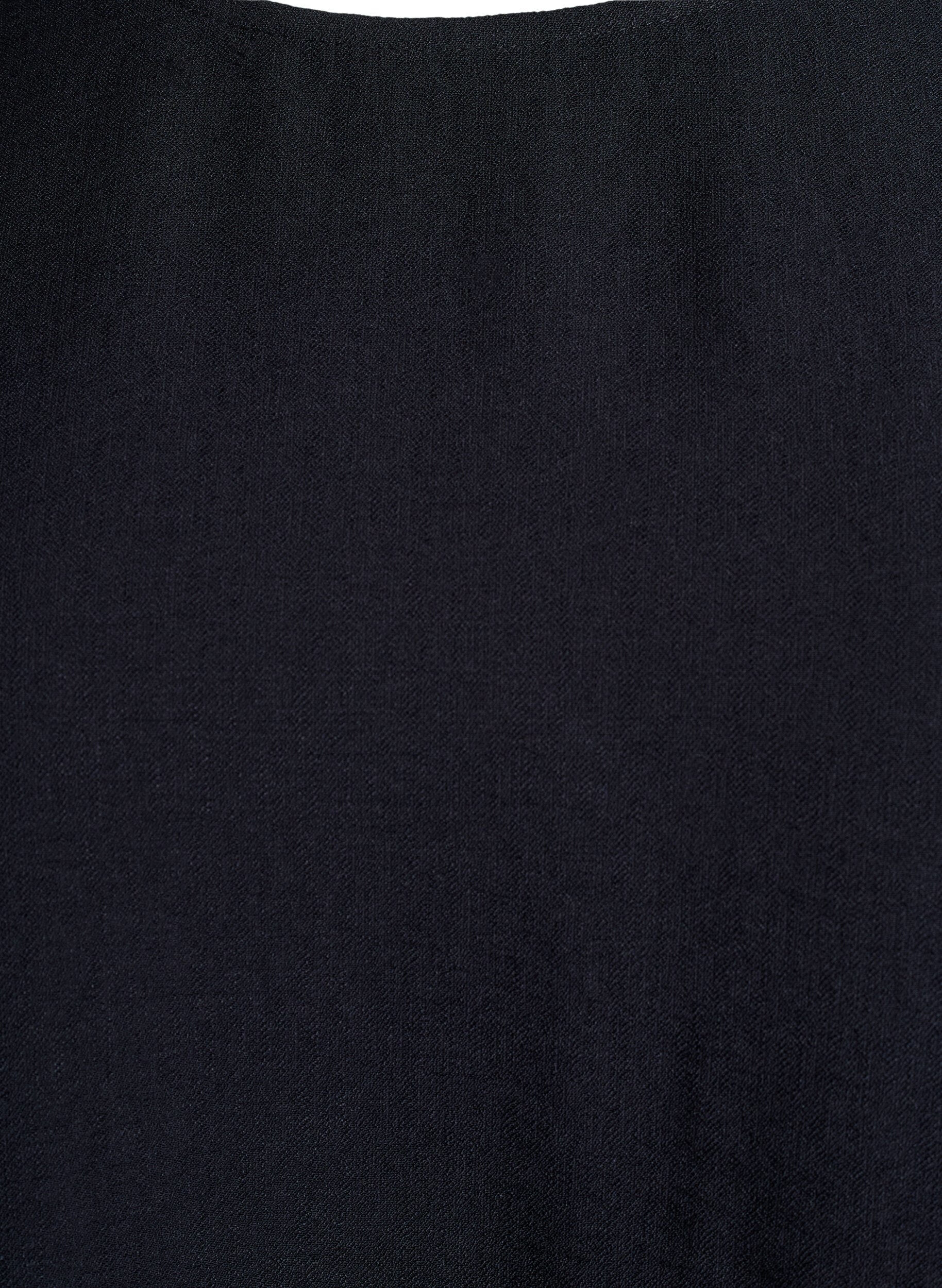 Zizzi Viskoosipusero, jossa 1/2 hihat, Musta, Packshot image number 2