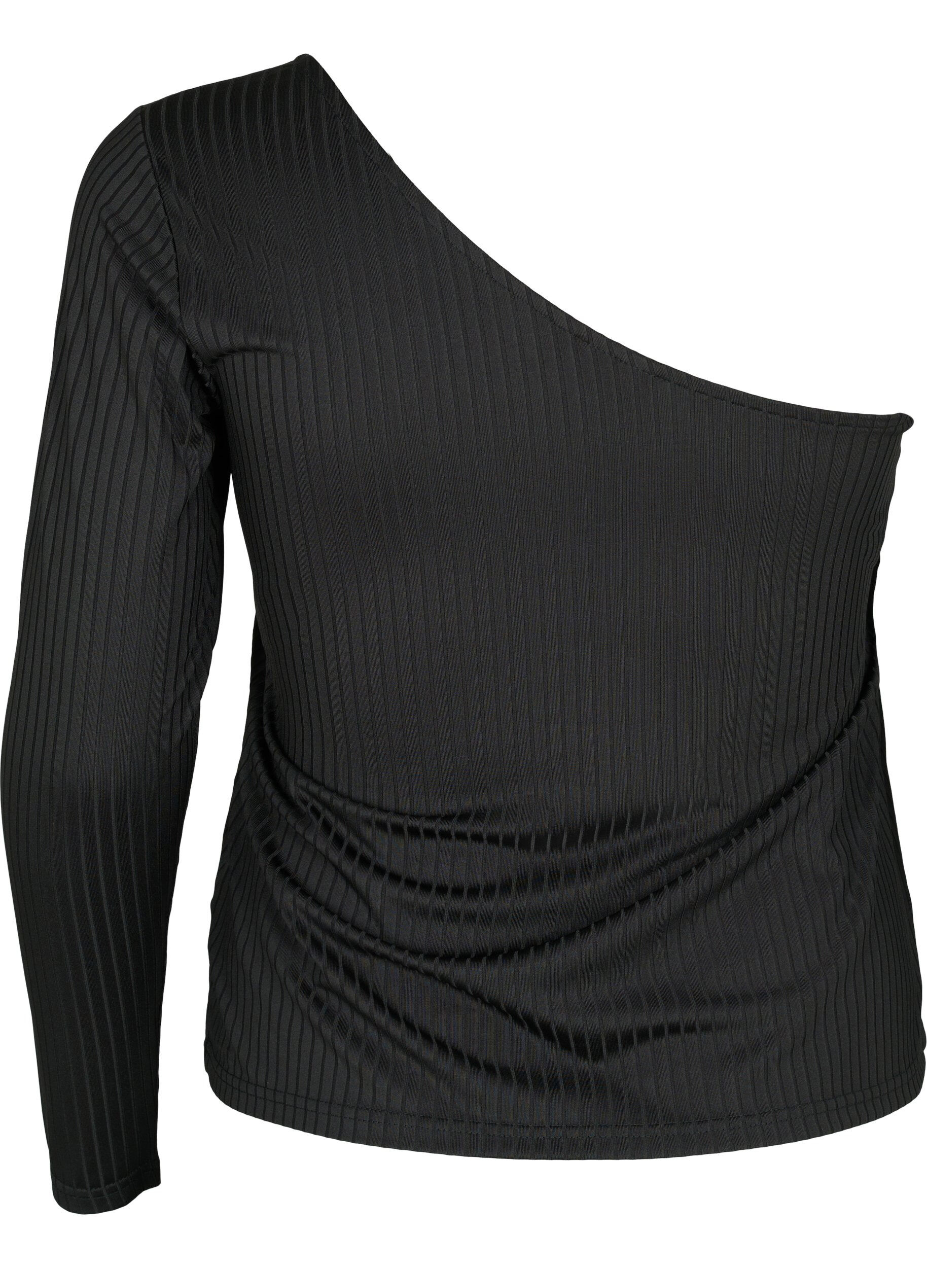 Zizzi One shoulder -pusero, Black, Packshot image number 1