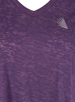 A-mallinen t-paita kuviolla treeniin, Plum Perfect1801, Packshot image number 2