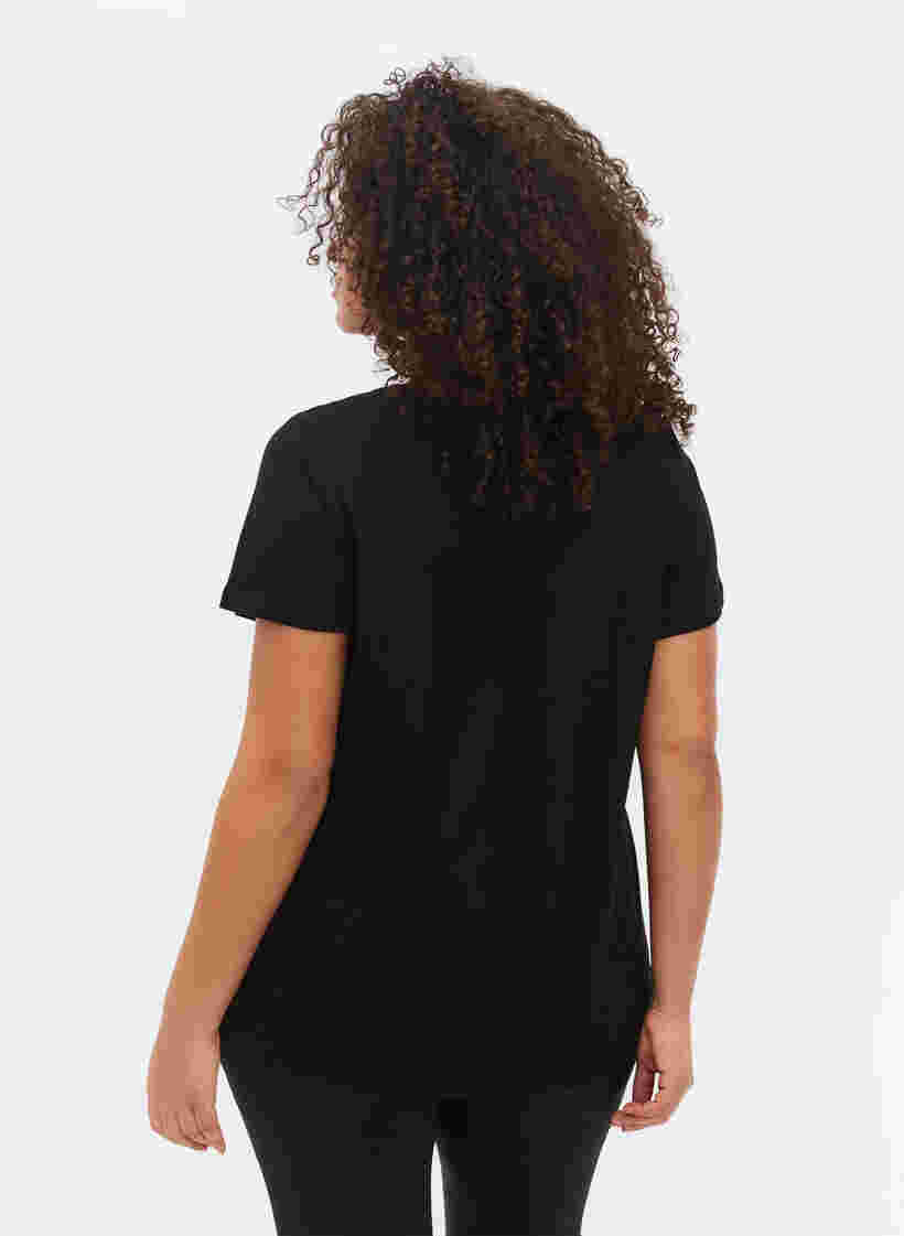 T-paita printillä treeniin , Black w. Raise, Model image number 1