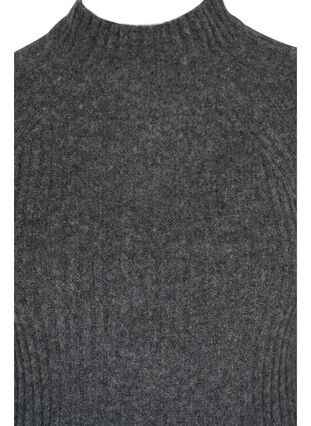 Ribattu neulemekko , Dark Grey Melange, Packshot image number 2