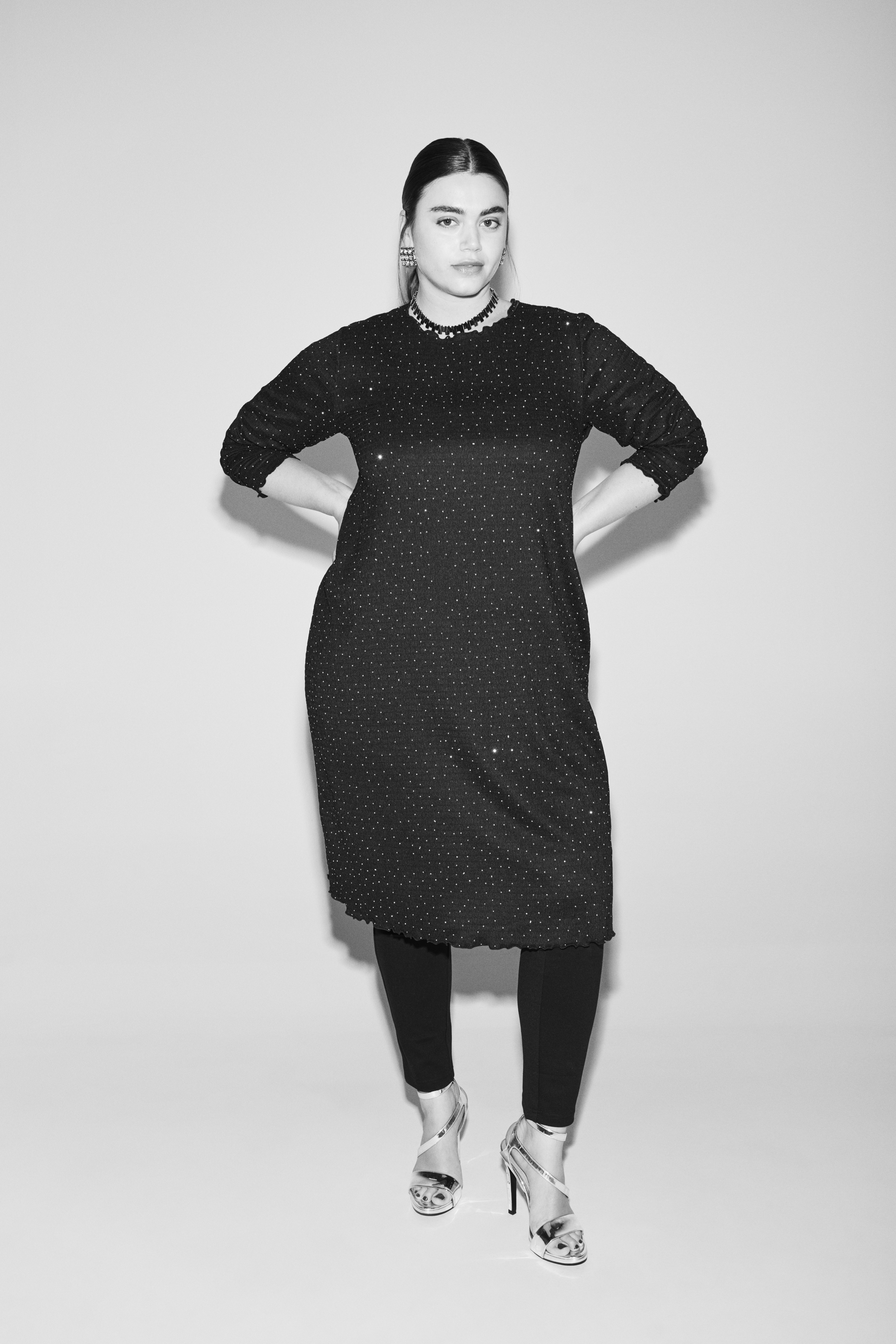 Rhinestone dress, , Model