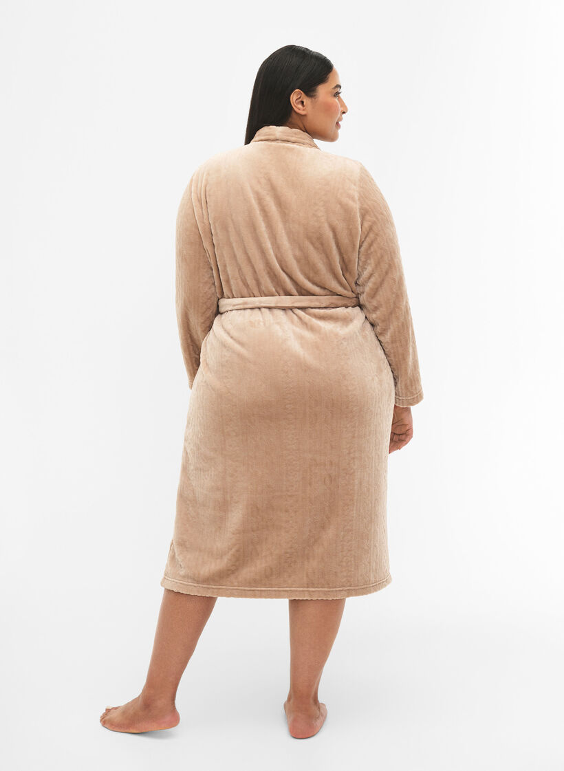 Aamutakki, jossa on taskut, Natural, Model image number 1