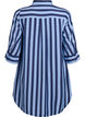 Lyhyt mekko kauluksella ja rintataskulla, Sininen, Packshot image number 1