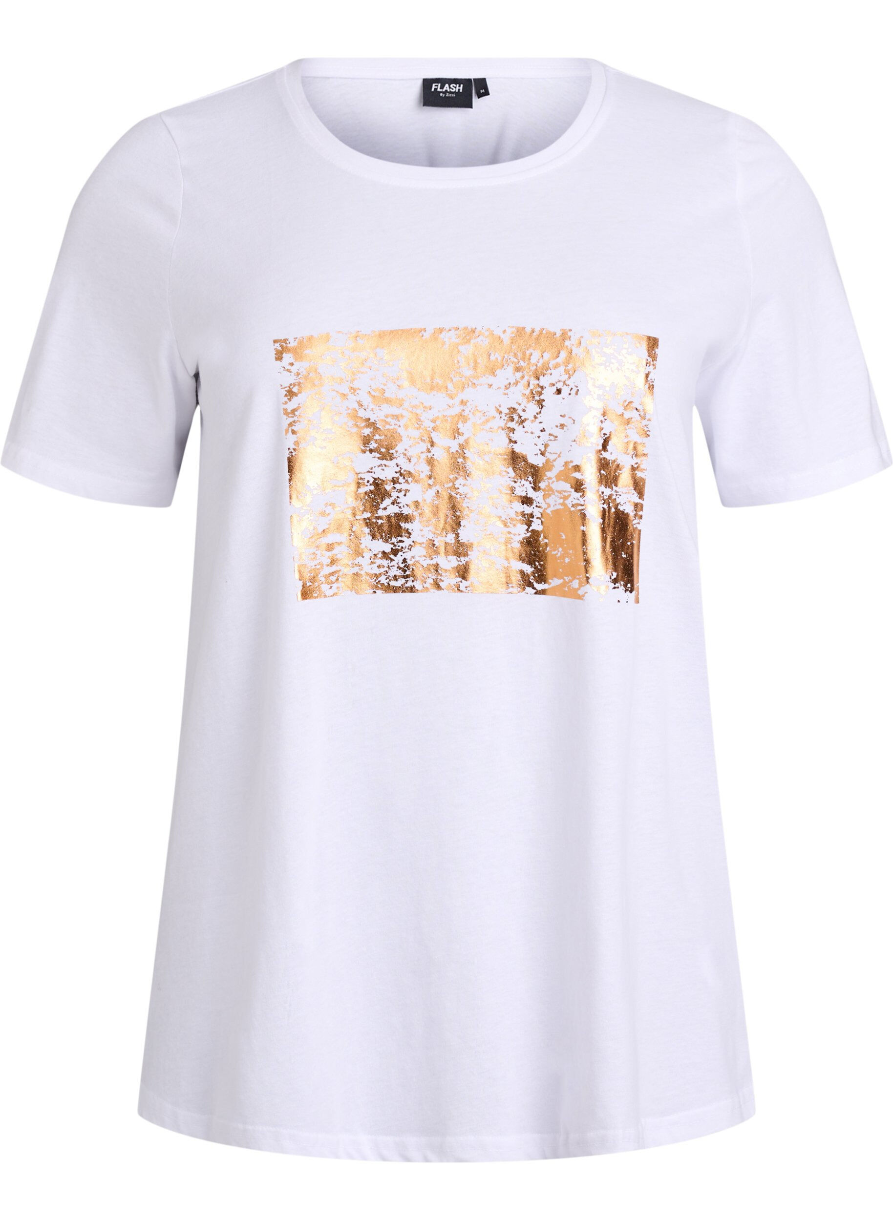 ZizziT-paita printill&auml;, Valkoinen, Packshot image number 0