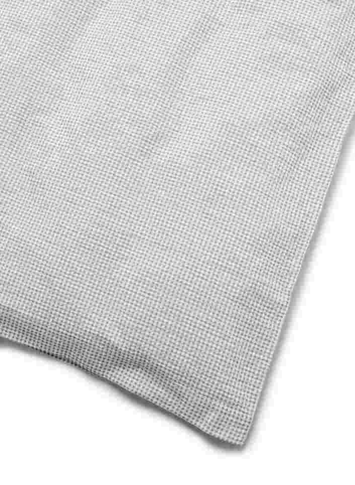 Puuvillainen pussilakanasetti ruuduilla, Grey/White Check, Packshot image number 2