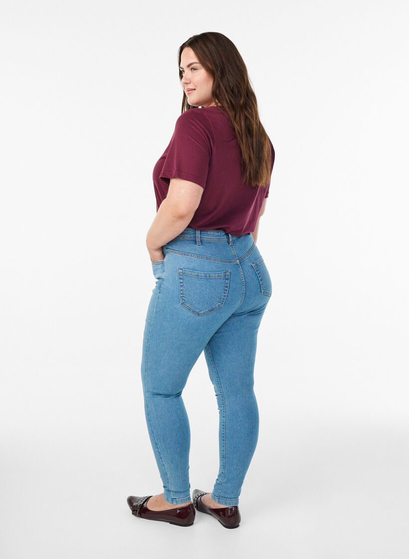 Farkut super slim fit -mallissa, Sininen, Model image number 1