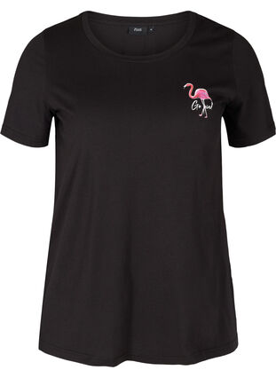 T-paita printillä, Black Flamingo, Packshot image number 0