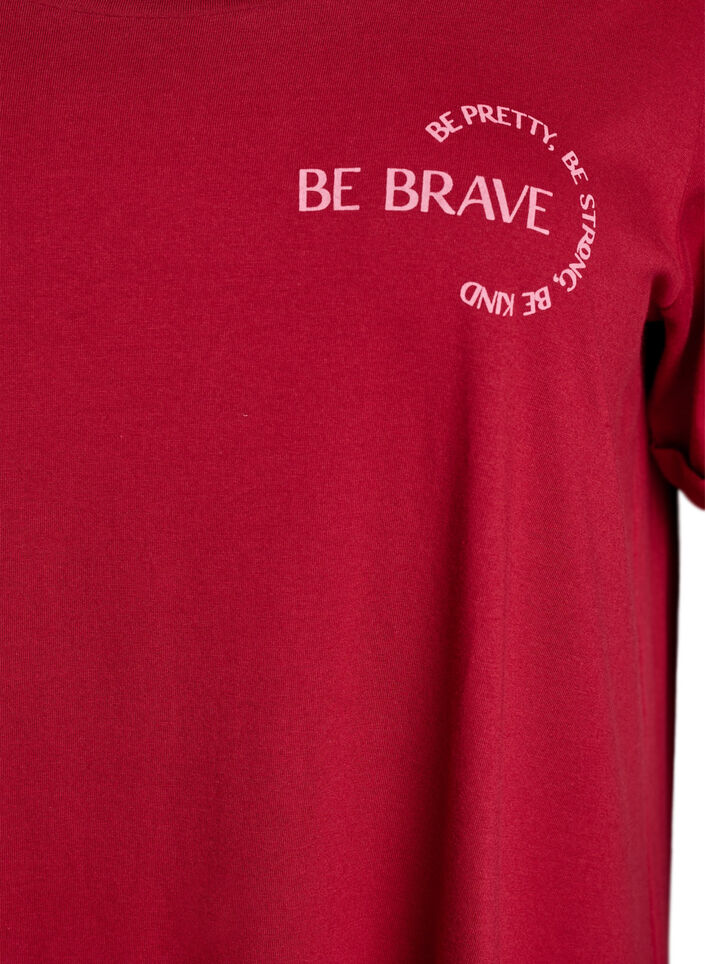 Lyhythihainen y&ouml;paita luomupuuvillaa, Punainen, Packshot image number 2