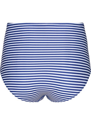 Raidallinen bikinialaosa korkealla vyötäröllä, Blue Striped, Packshot image number 1