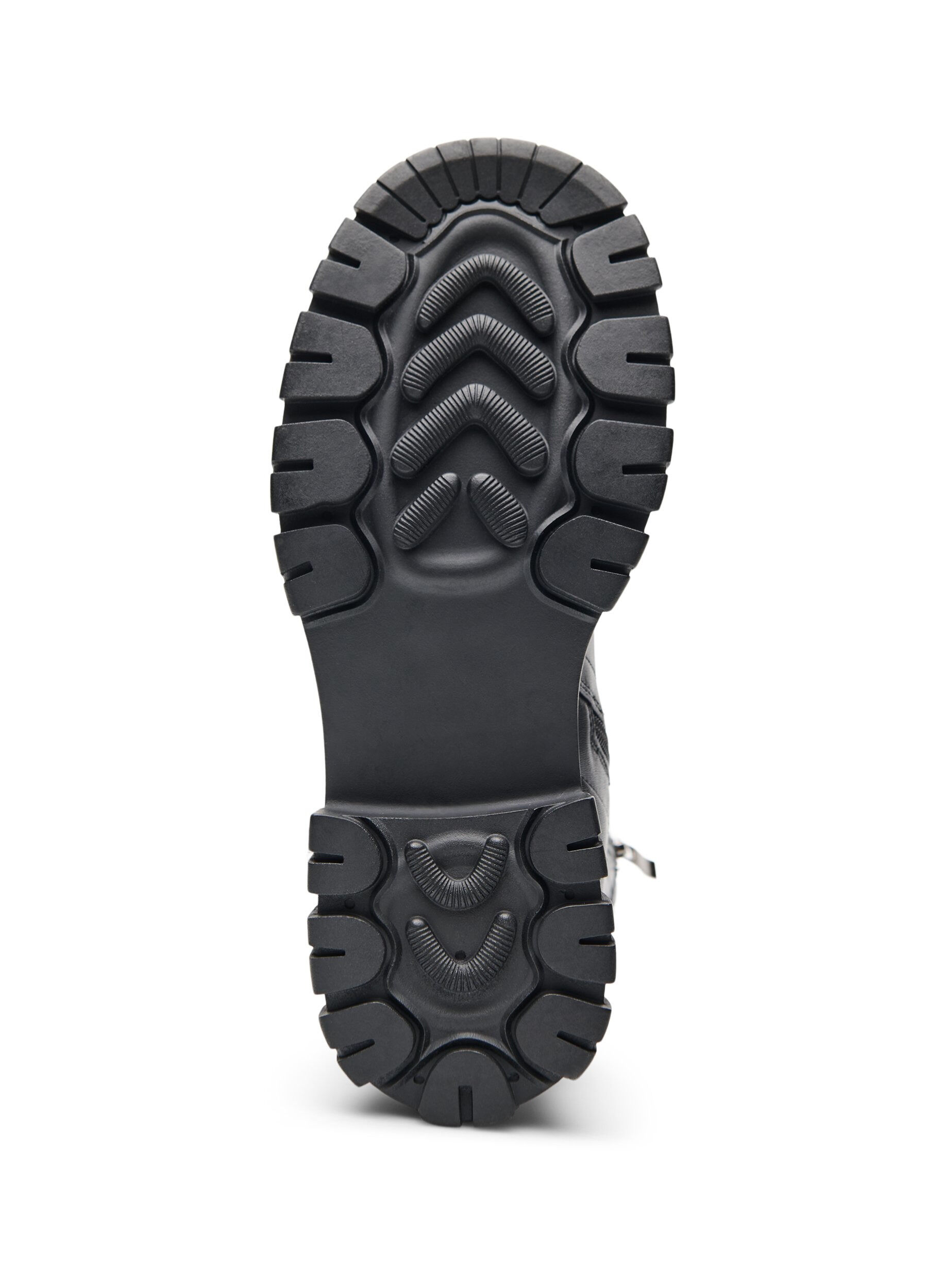 Zizzi Leve&auml;lestiset &ndash; Massiiviset nilkkurit kiilt&auml;v&auml;ll&auml; yksityiskohdalla, Musta, Packshot image number 5