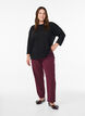 Jersey -pusero 3/4-hihoilla, Musta, Model image number 1