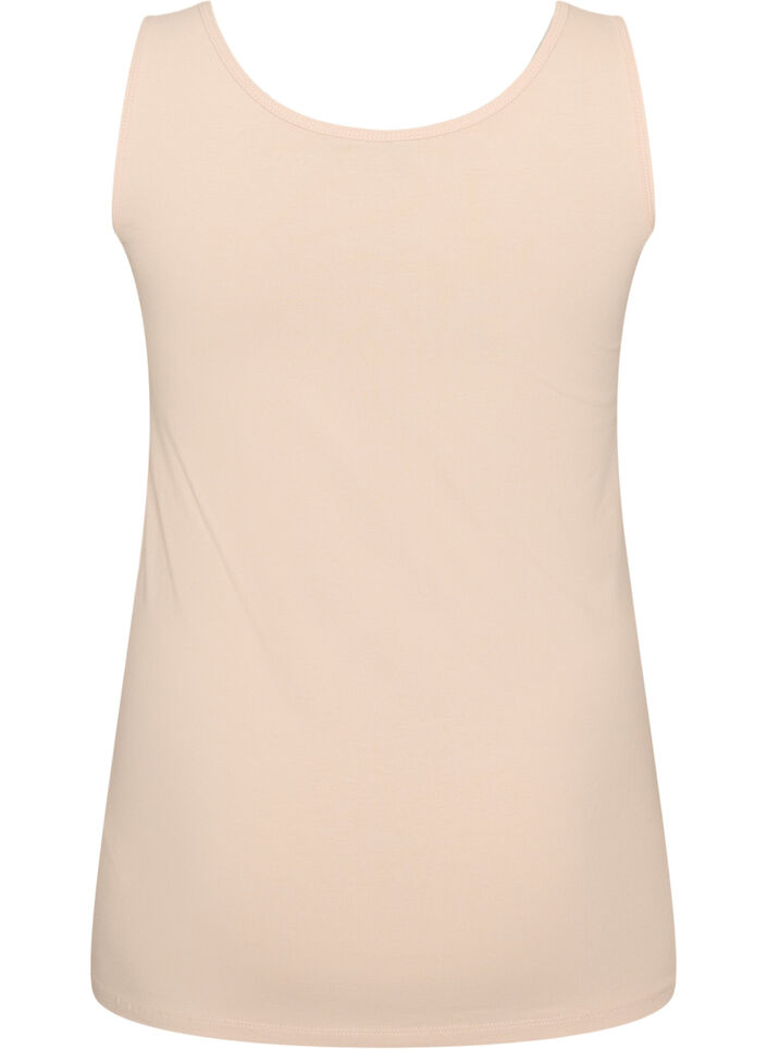 Yksiv&auml;rinen perus paita puuvillasta, Beige, Packshot image number 1