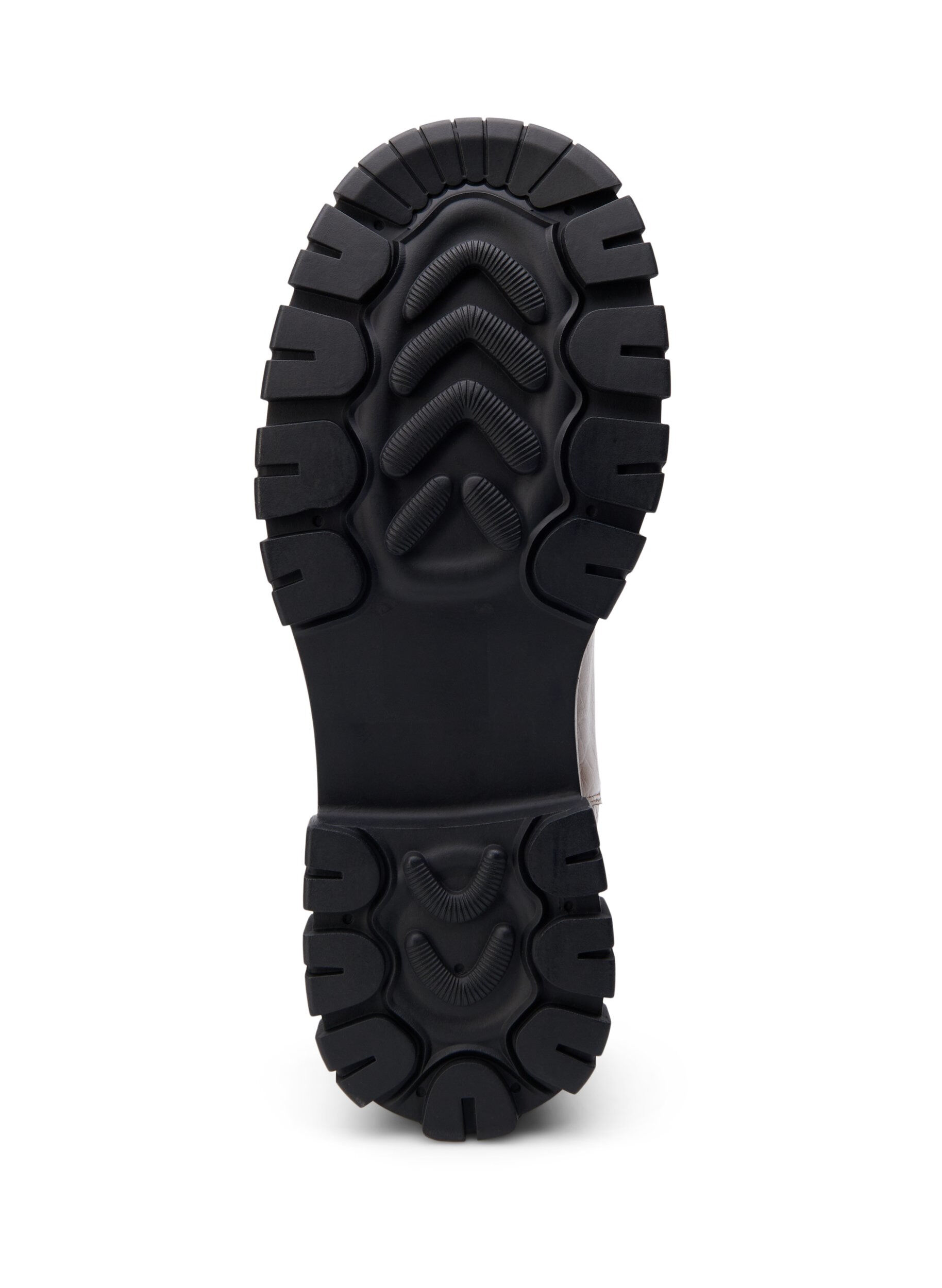 Zizzi Leve&auml;lestiset &ndash; Croco Chelsea-saapas nahasta, Pine Bark, Packshot image number 4