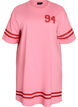 Lyhyt T-paitamekko sporttisilla yksityiskohdilla, Vaaleanpunainen, Packshot image number 0