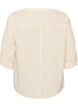 Puuvillainen puseropaita v-kaula-aukolla, Vanilja, Packshot image number 1