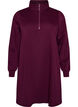 Collegepaitamekko korkealla ribbikauluksella ja vetoketjulla, Violetti, Packshot image number 0